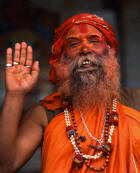 Sadhu Waving 