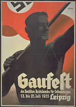 A Nazi party poster announcing a fitness festival